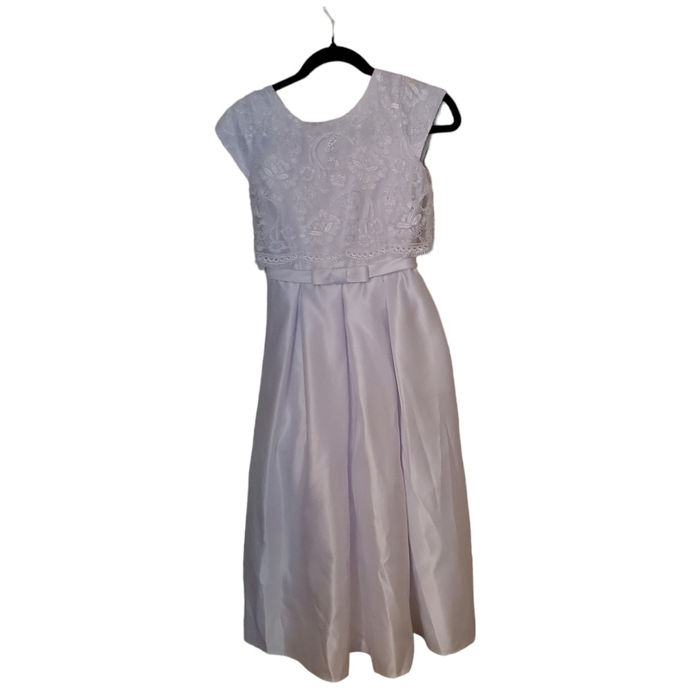 Sweet‎ Kids Girl Lace Dress Formal Party Dress Christening Wedding White Size 12